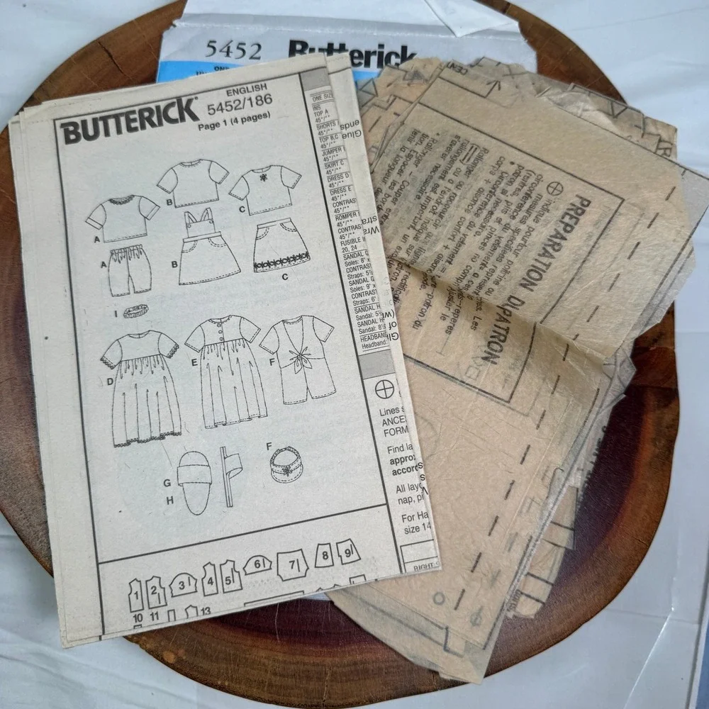 Butterick 5452 sewing